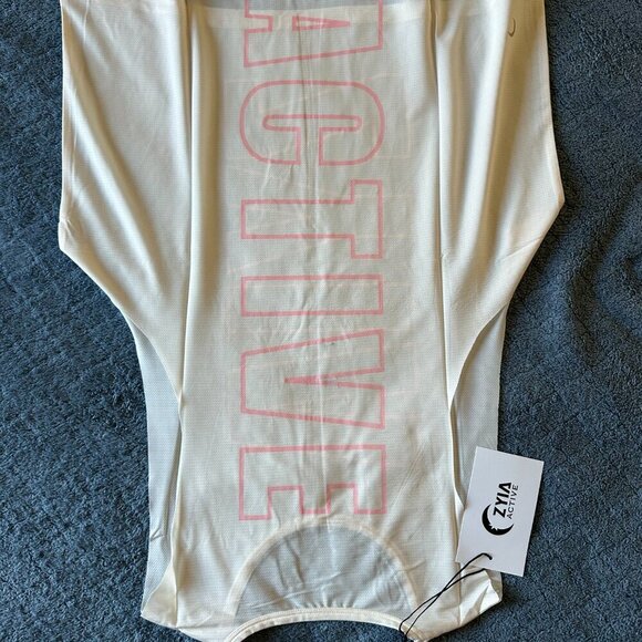 ZYIA Active ZYIA ATHLETE TANK TOP Sports Size: M Color Light Pink NWT - Picture 7 of 7